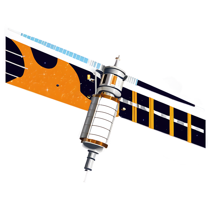 Space Satellite Illustration Png Cwx PNG Image