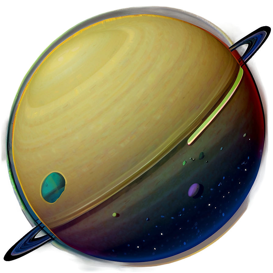 Space Saturn Graphic Png Edd PNG Image