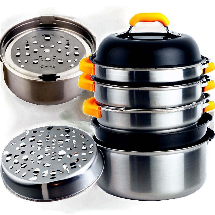 Space Saving Stackable Cooking Pot Png 06122024 PNG Image