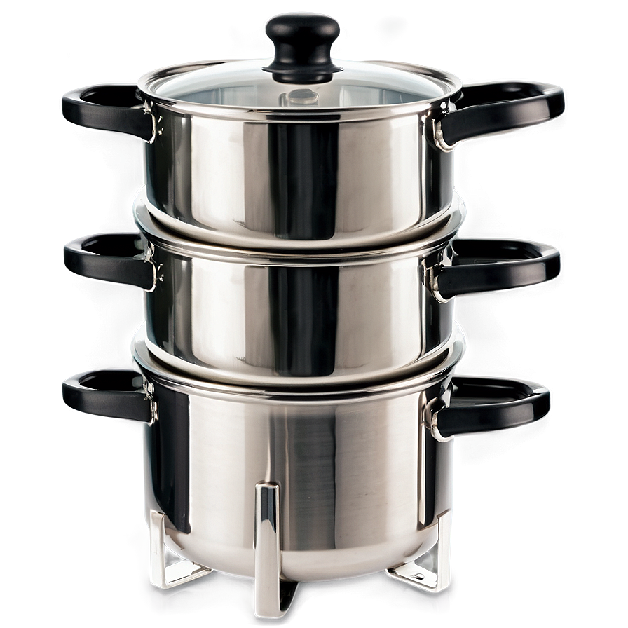 Space Saving Stackable Cooking Pot Png Wkr PNG Image