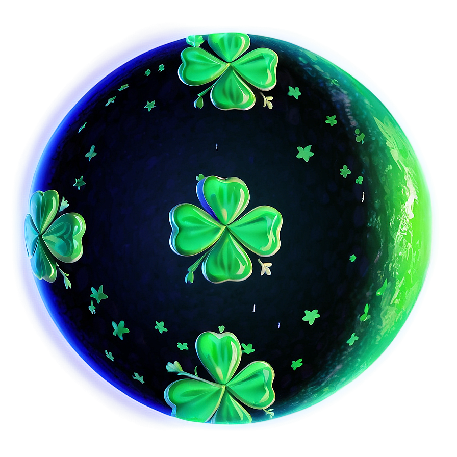 Space Shamrock Planet Png Gqs PNG Image