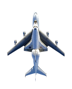 Space Shuttle Carriedby Boeing747 PNG Image