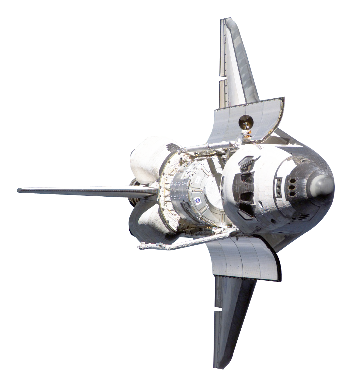 Space_ Shuttle_ Isolated_on_ Gray_ Background PNG Image