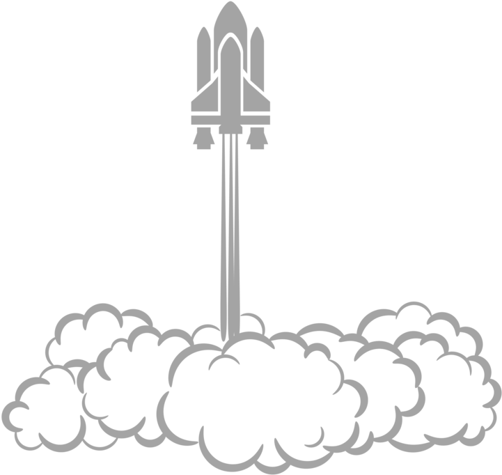 Space Shuttle Launch Graphic PNG Image