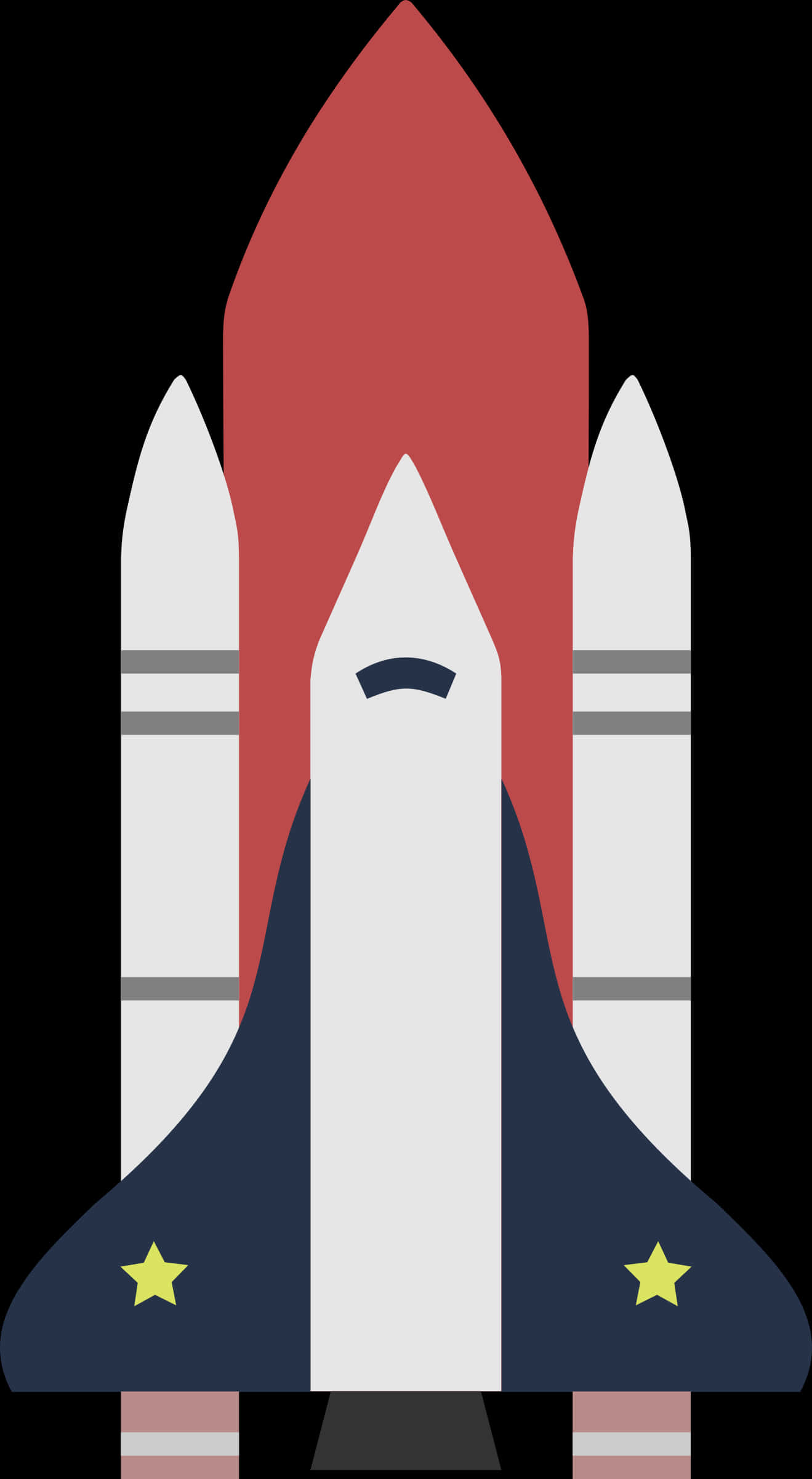 Space Shuttle Vector Illustration PNG Image