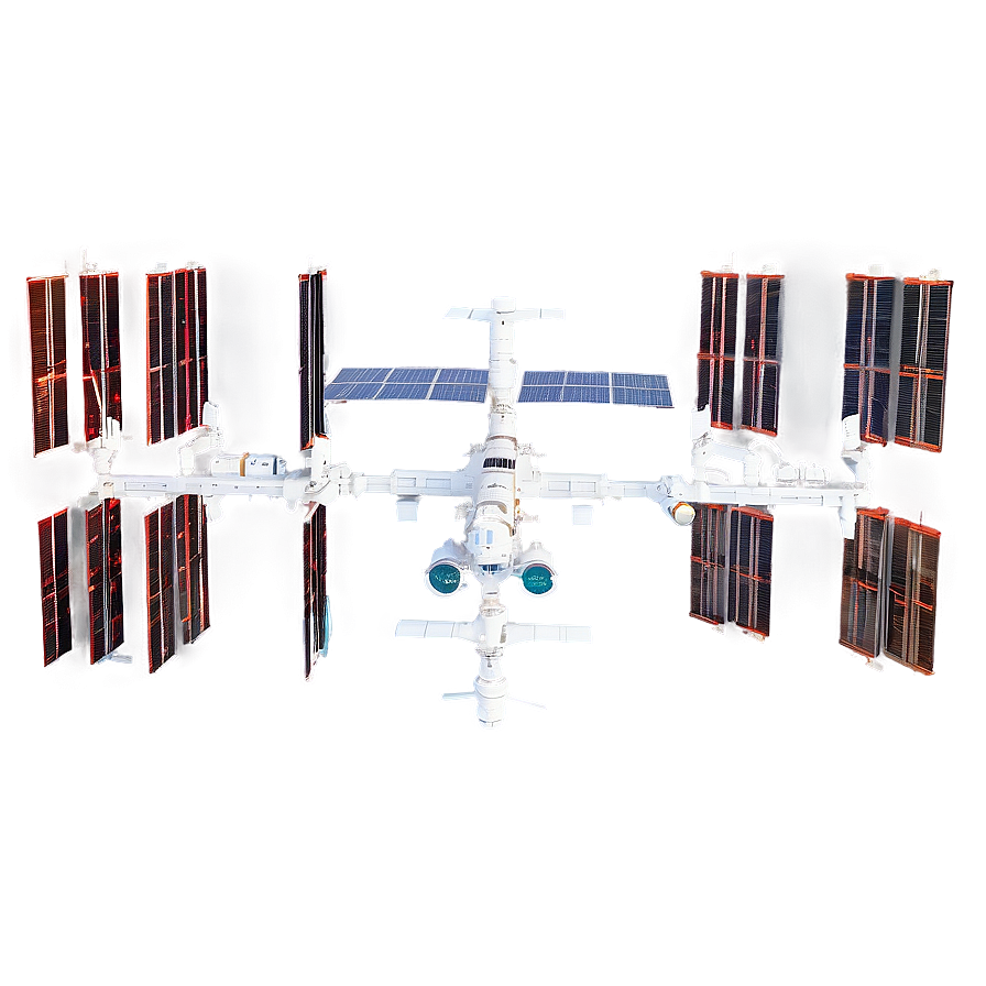 Space Station Iss In Sci-fi Scene Png Qig72 PNG Image