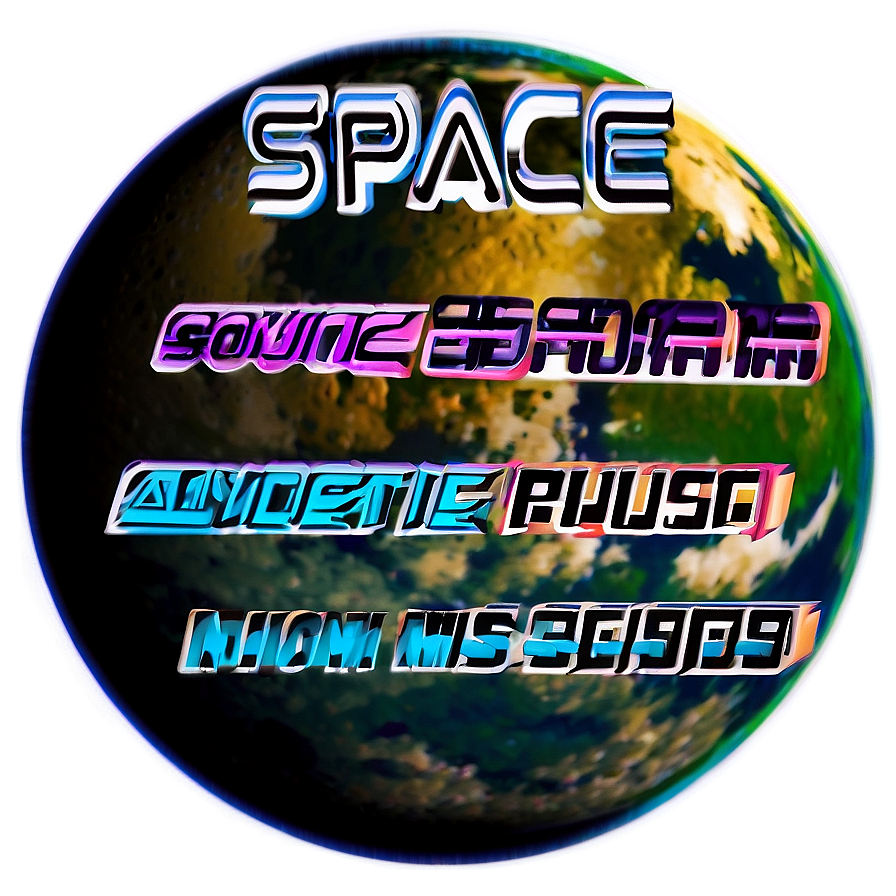 Space Theme Text Png Jjn10 PNG Image