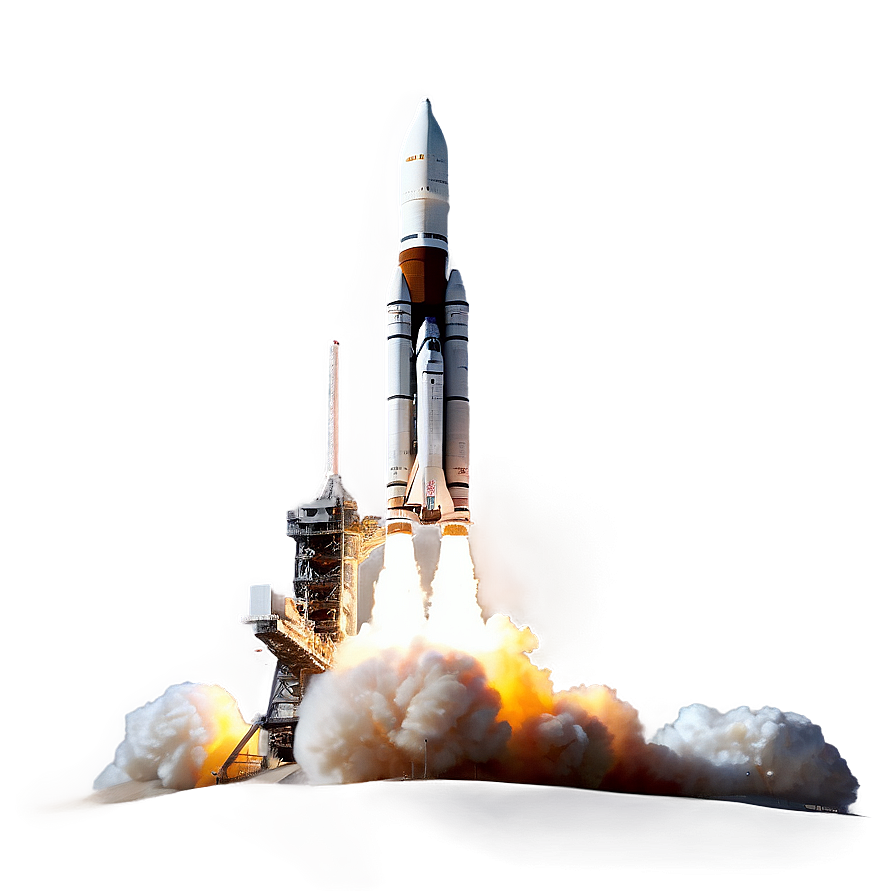 Spacecraft Launch Graphic Png 06292024 PNG Image