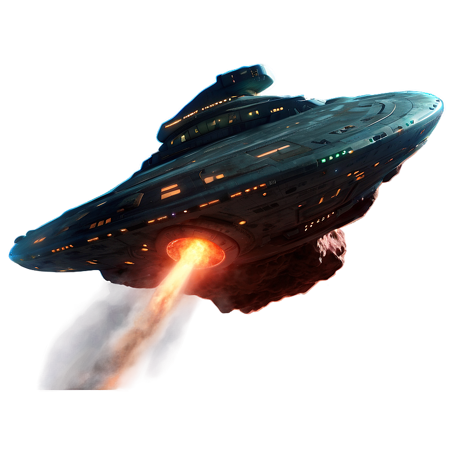 Spaceship In Nebula Cloud Png 73 PNG Image