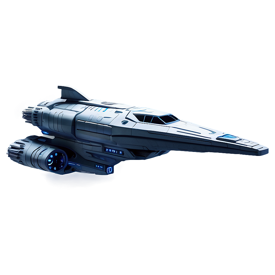 Spaceship In Sci-fi Scene Png Bma85 PNG Image