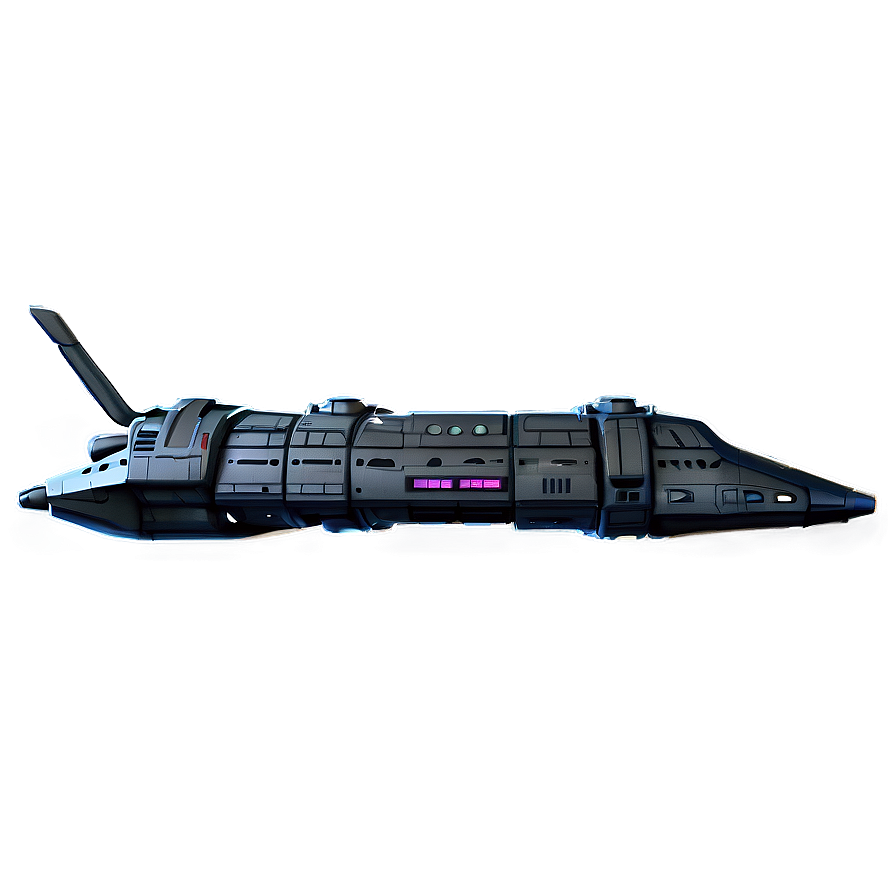 Spaceship With Cargo Module Png Dws PNG Image