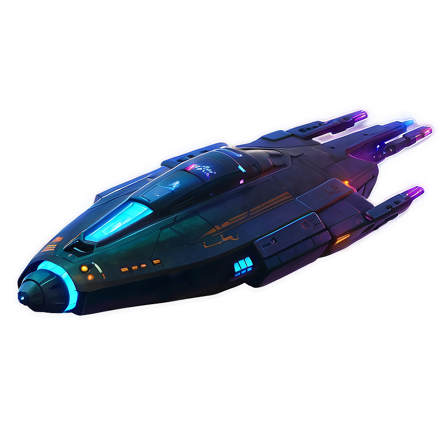 Spaceship With Force Field Png 05212024 PNG Image