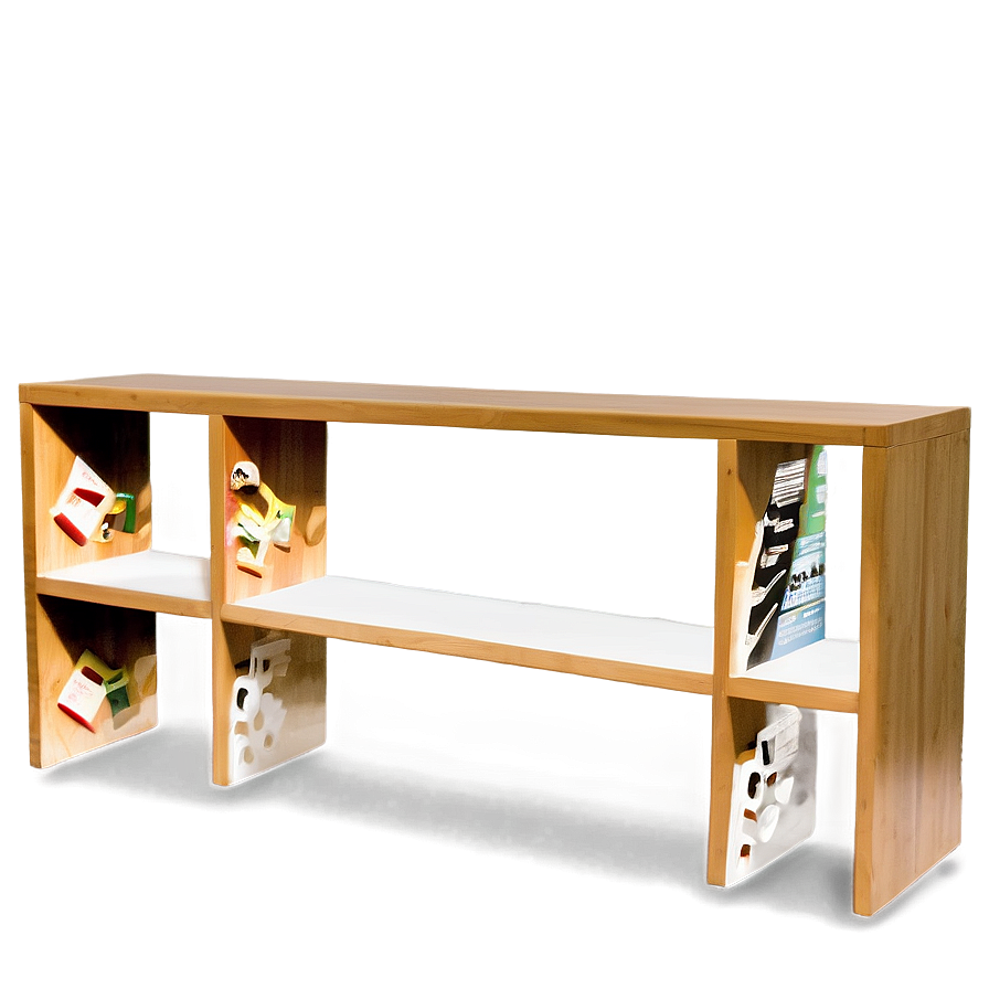 Spacious Empty Bookshelf Png Bxu72 PNG Image