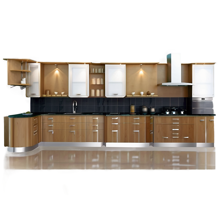 Spacious Kitchen Layout Png 86 PNG Image