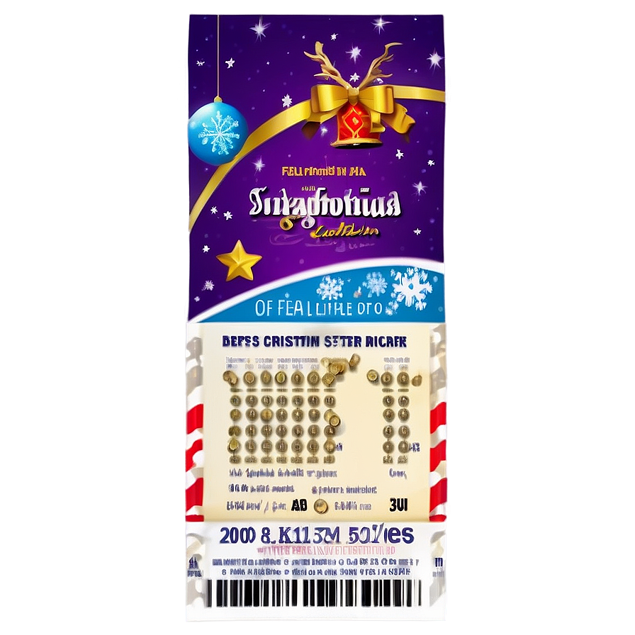 Spain Christmas Lottery Ticket Png Roj83 PNG Image