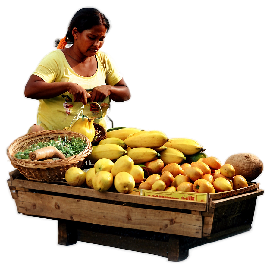 Spain Local Market Scene Png Bgj PNG Image