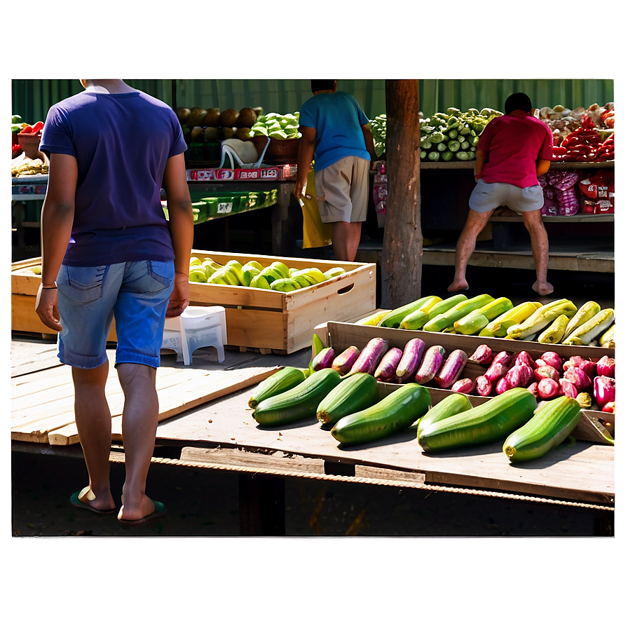 Spain Local Market Scene Png Wrf PNG Image