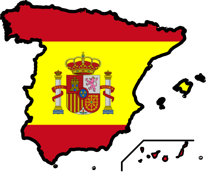 Spain Mapwith Flagand Coatof Arms PNG Image