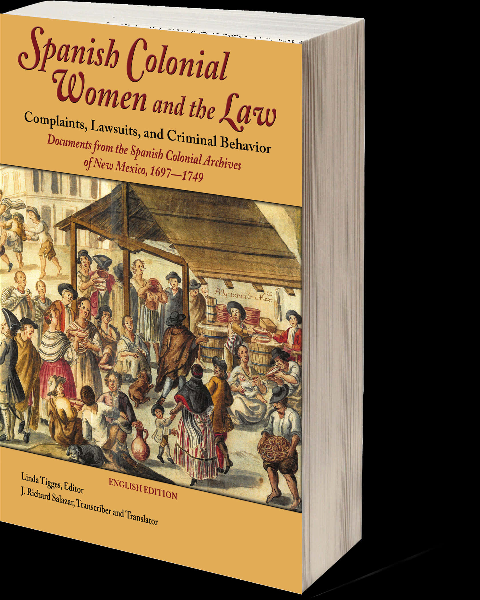 Spanish Colonial Womenand Law Book Cover PNG Image