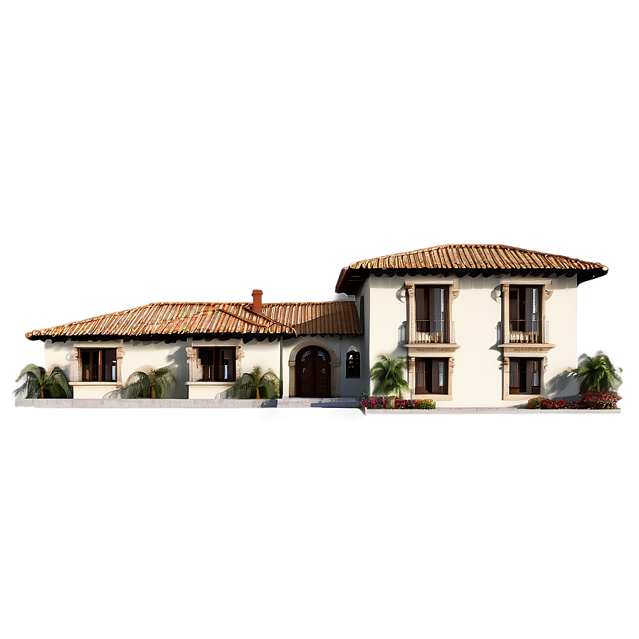 Spanish Villa Png Qft PNG Image