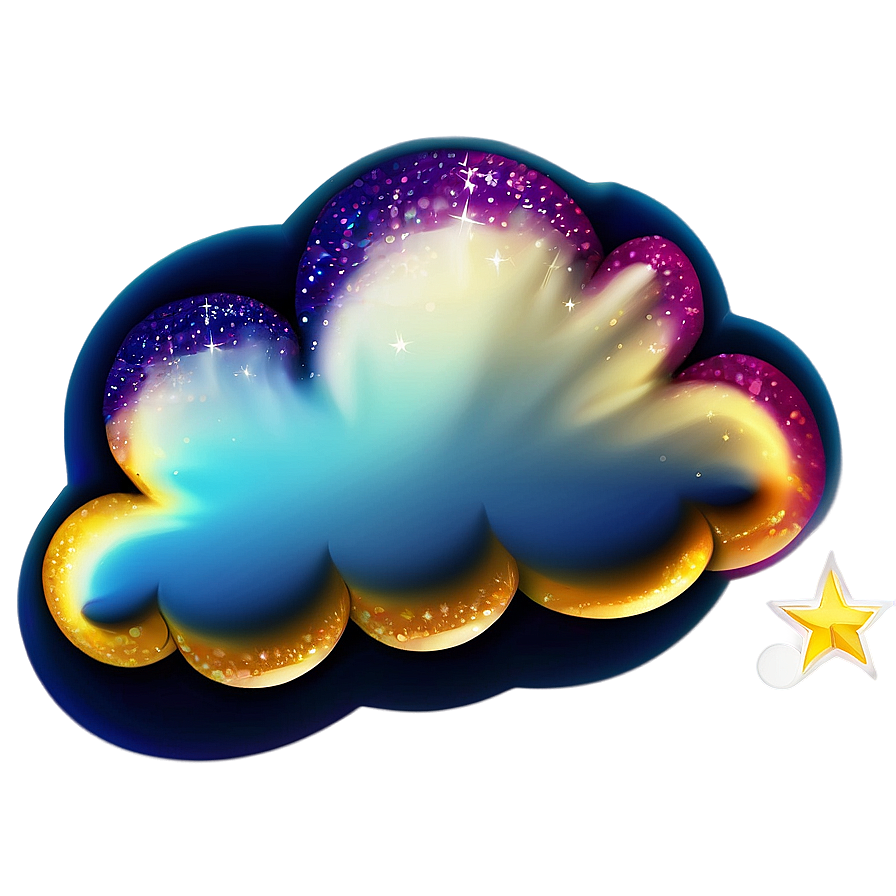 Sparkle Cloud Emoji Png 05252024 PNG Image