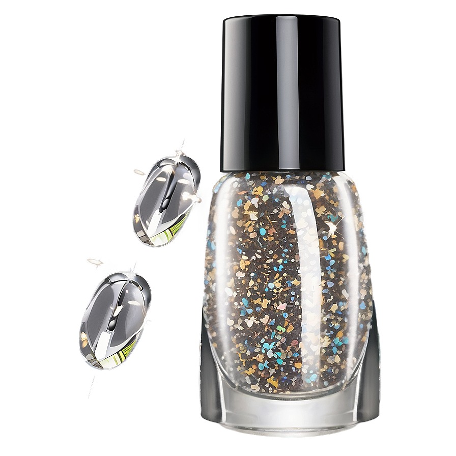 Sparkle Nail Polish Bottle Png Hgx PNG Image