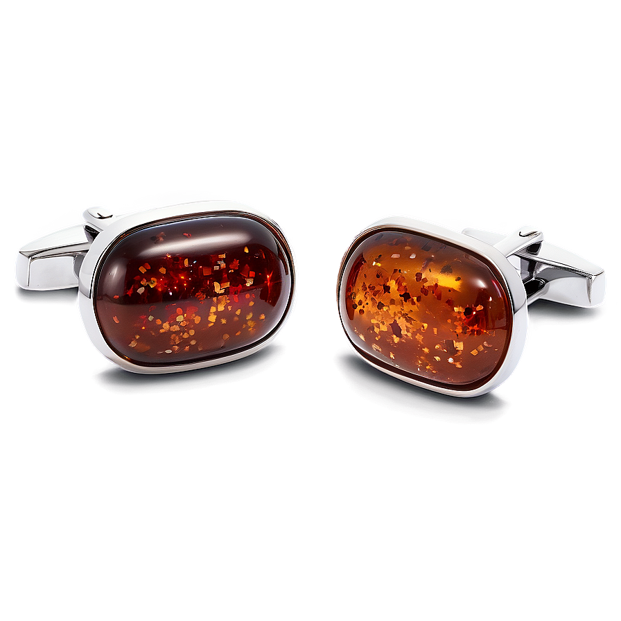 Sparkling Amber Cufflink Png Cqp PNG Image