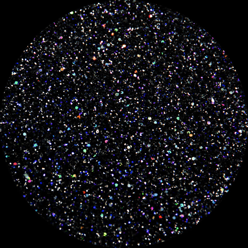 Sparkling Black Glitter Texture PNG Image