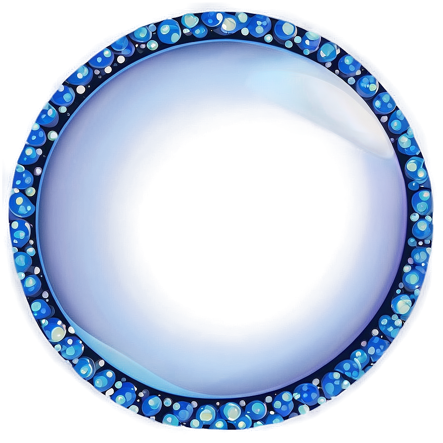 Sparkling Blue Circle Png Bdf PNG Image