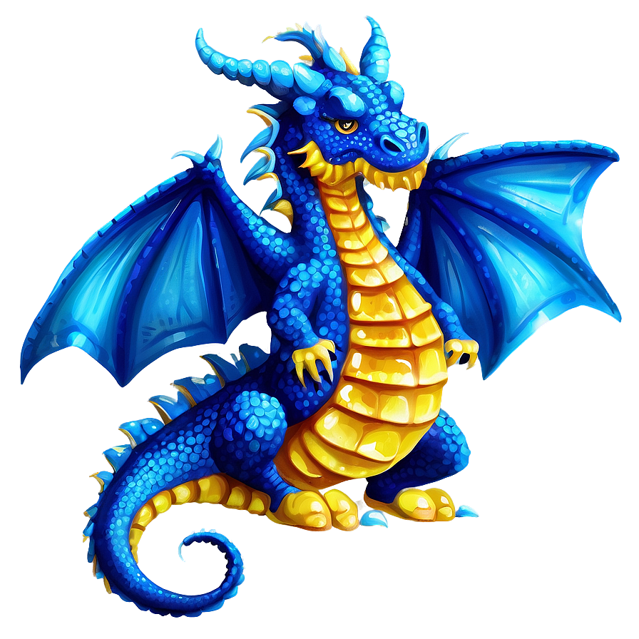 Sparkling Blue Dragon Png Fyj PNG Image