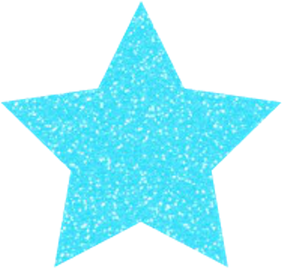 Sparkling Blue Star Texture PNG Image