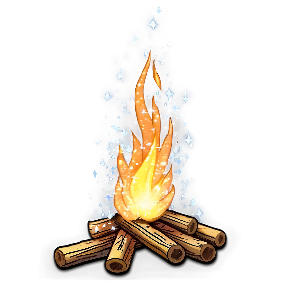 Sparkling Bonfire Png B PNG Image