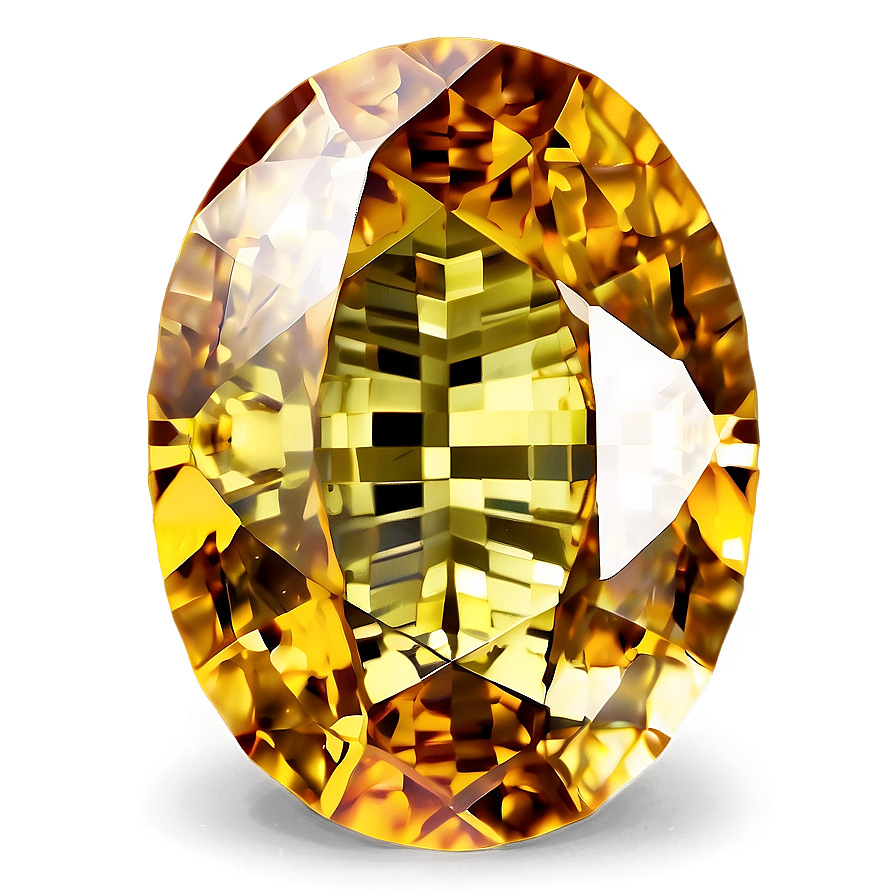 Sparkling Citrine Gem Png 75 PNG Image