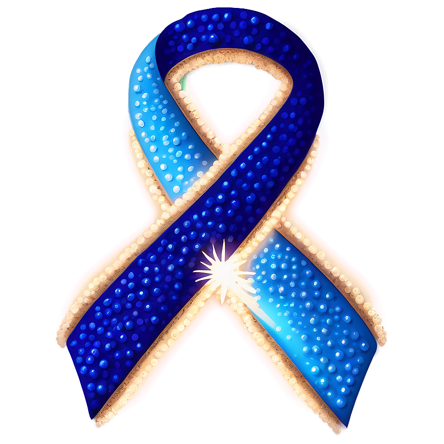 Sparkling Colon Cancer Ribbon Png Bwl70 PNG Image