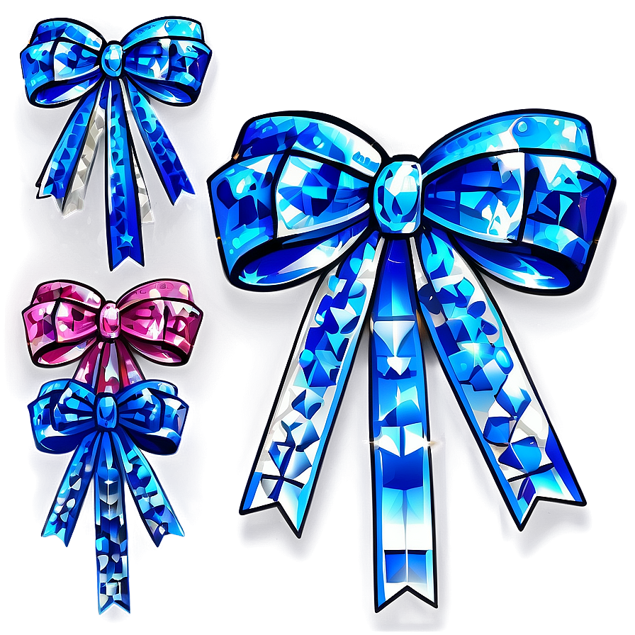 Sparkling Diamond Bow Png Sin51 PNG Image