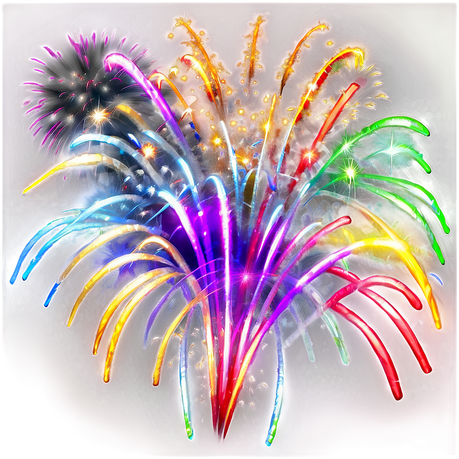 Sparkling Fireworks Party Png 06242024 PNG Image