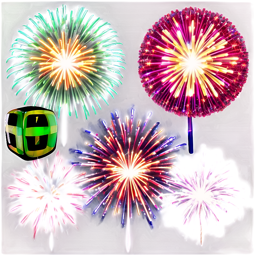 Sparkling Fireworks Party Png 06242024 PNG Image