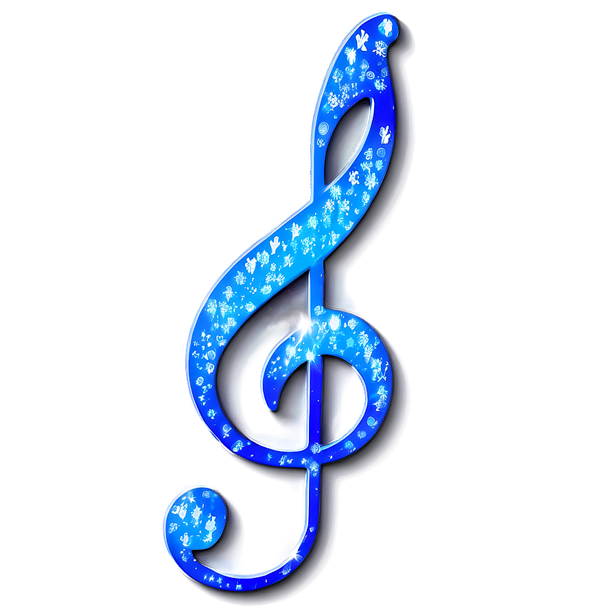 Sparkling G Clef Png 70 PNG Image