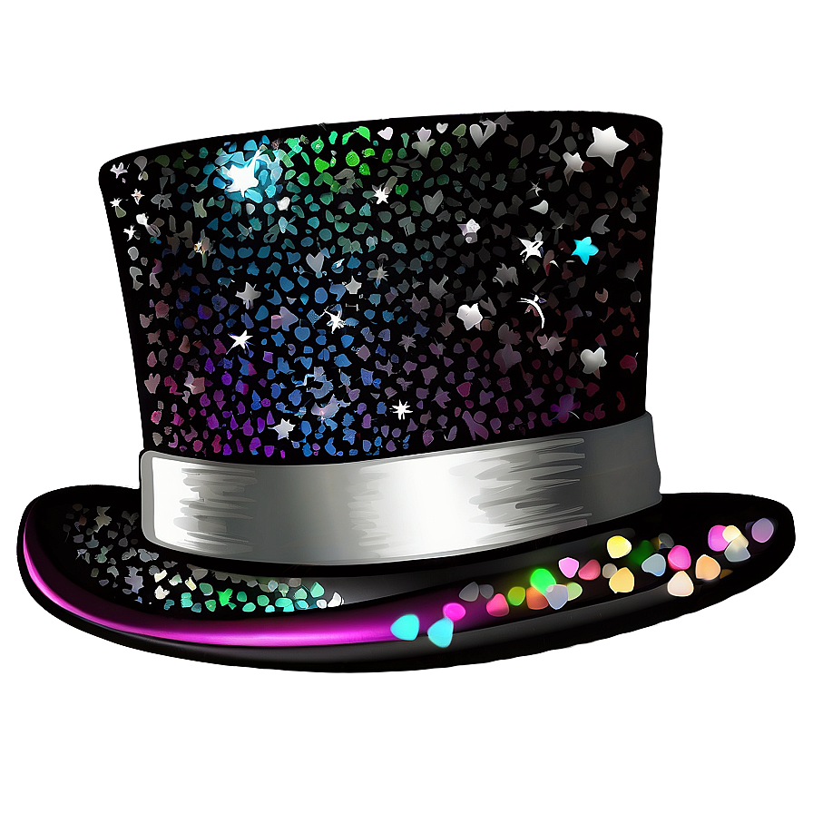 Sparkling Glitter Top Hat Png 78 PNG Image