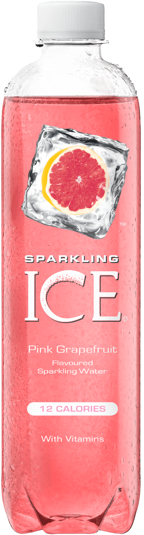 Sparkling Ice Pink Grapefruit Flavored Water PNG Image