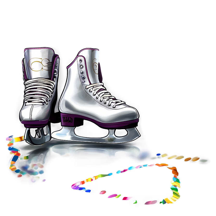 Sparkling Ice Skates Png Sfp95 PNG Image