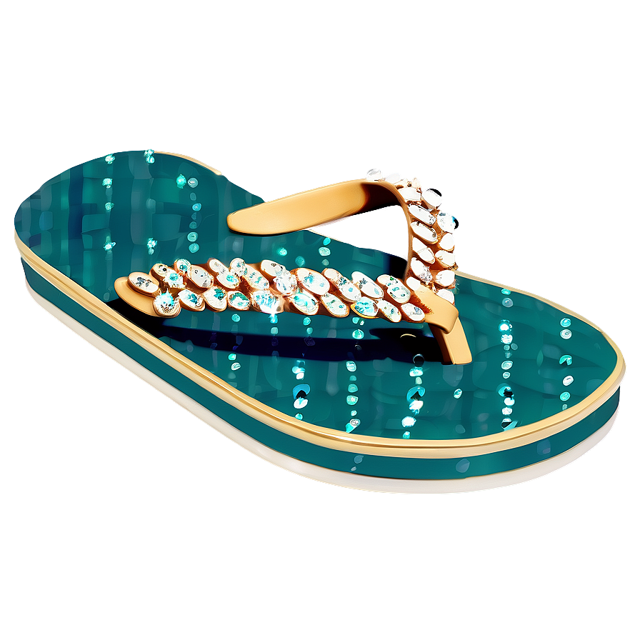 Sparkling Jewel Flip Flop Png Qim PNG Image