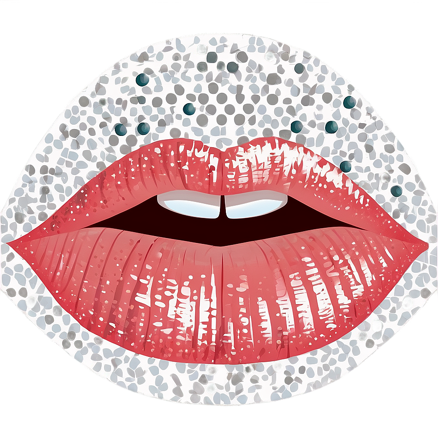 Sparkling Kissy Lips Png 06292024 PNG Image