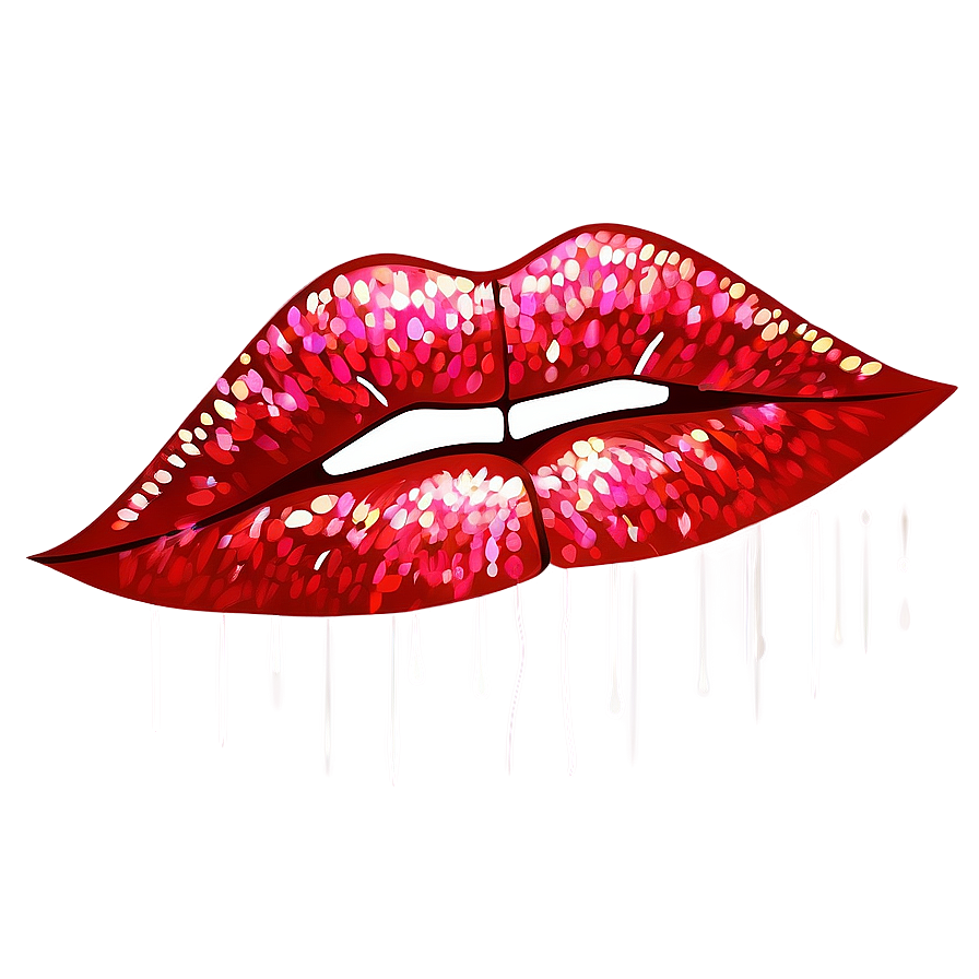 Sparkling Kissy Lips Png Lji71 PNG Image