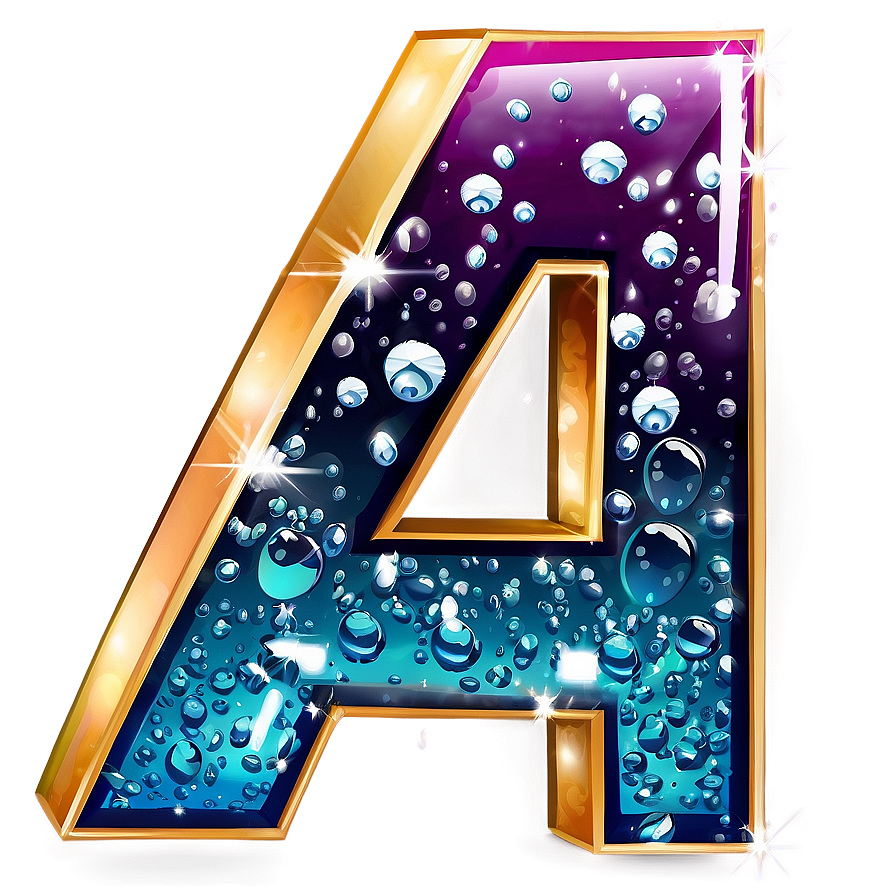 Sparkling Letter A Png 06112024 PNG Image