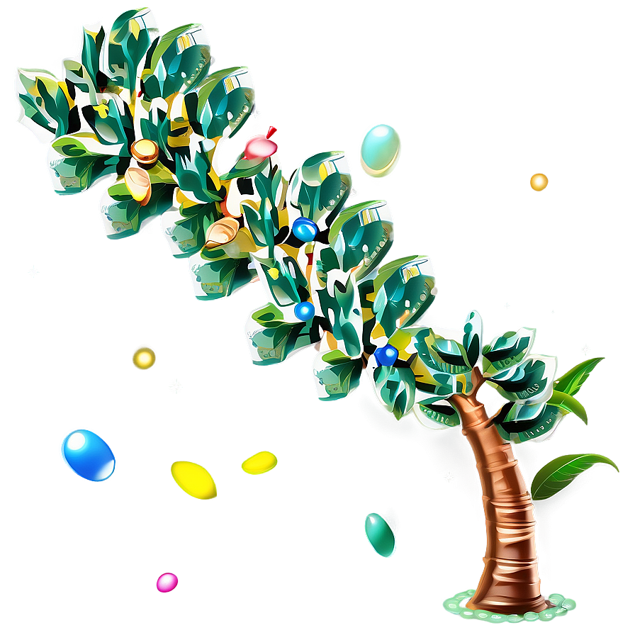 Sparkling Money Tree Png Oml65 PNG Image