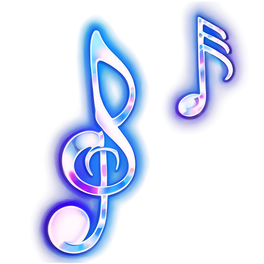 Sparkling Music Notes Png Sbj PNG Image