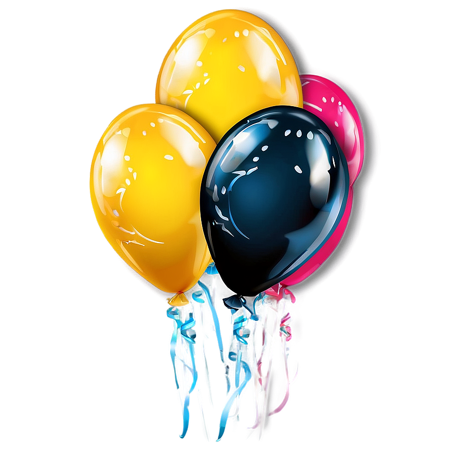 Sparkling New Year Balloon Png 1 PNG Image