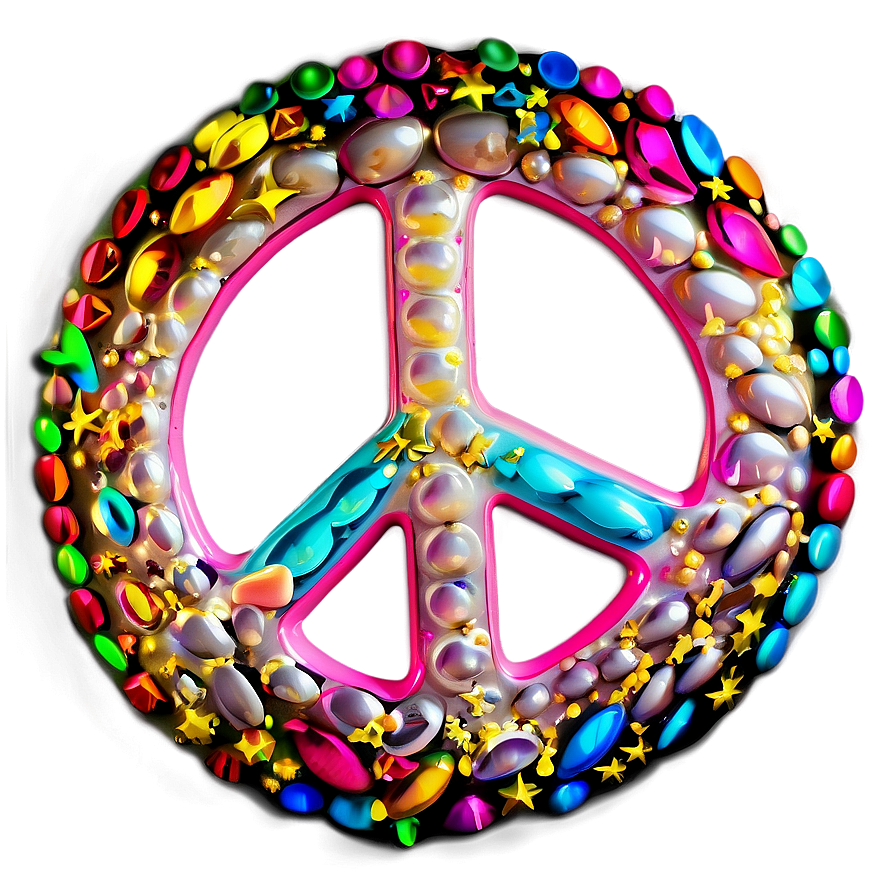 Sparkling Peace Sign Png 05252024 PNG Image