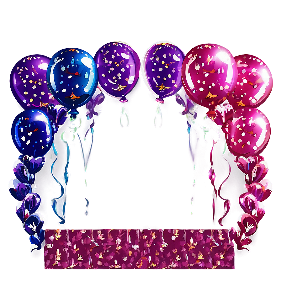 Sparkling Pink Balloons Event Png 06122024 PNG Image